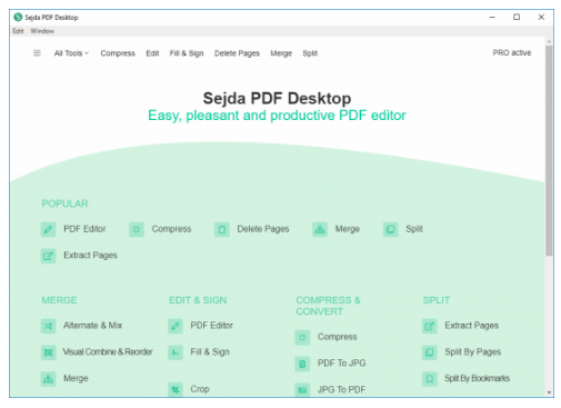 Sejda PDF Desktop Pro 7.6.0 instal the new for ios